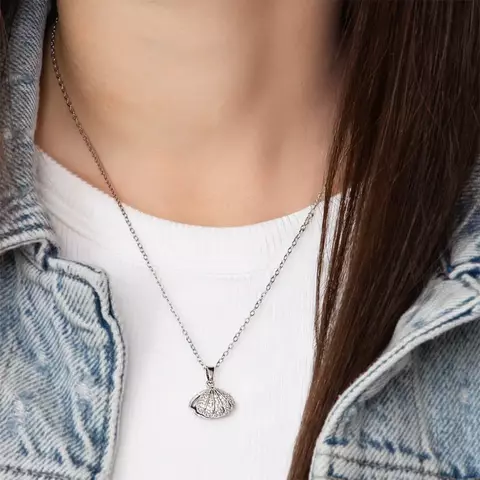 Collar Acero Tesoro Caraco + Perla + Strass - comprar online