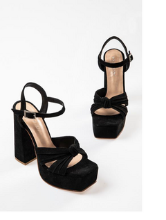 SANDALIA JULIE GAMUZA NEGRO (CHIARINI) - comprar online