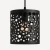 Lámpara Colgante De Acero Calado 18x16cm Esea, Negro Moderna en internet