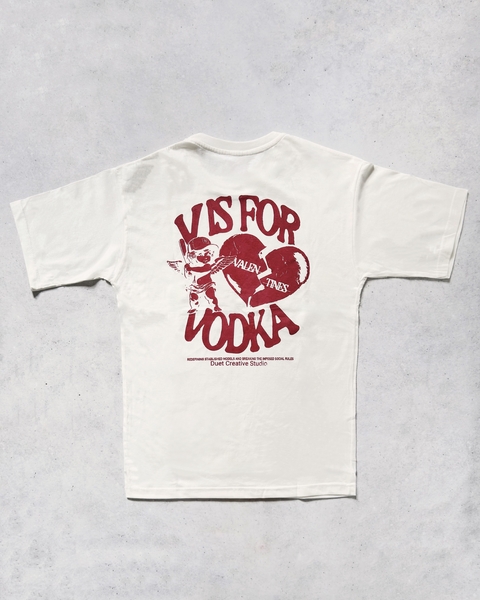 Remera Valentines Crema