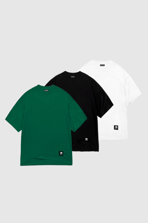 PACK X3 REMERAS OVERSIZE ARROW - comprar online