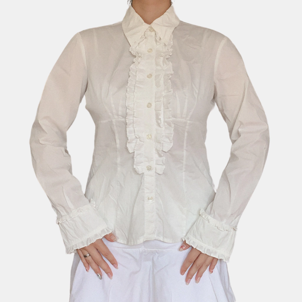 camisa branca vitoriana