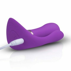 VIBRADOR "MASSAGER" TRIPLE ESTIMULACION RECARGABLE CON CONTROL REMOTO 9X3CM. TJ1007 - tienda online