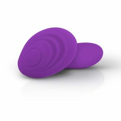 VIBRADOR "MASSAGER" TRIPLE ESTIMULACION RECARGABLE CON CONTROL REMOTO 9X3CM. TJ1007