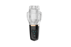 MASTURBADOR MASCULINO "BLOWJOB SUCKER" CON VIBRACION Y SUCCION USB 20X2CM. TJ1097