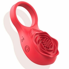 ANILLO VIBRADOR "ROSE" RECARGABLE EN FORMA DE ROSA CON APP 9,5X3,5CM. TJ3003