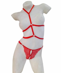 Imagen de ARNES PECHERA DE ELASTICO CON TANGA ABIERTA. LVCOMBO134