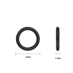 SET 3 ANILLOS RUBBER DIFERENTES TAMAÑOS. BI-026013 - eclipsia