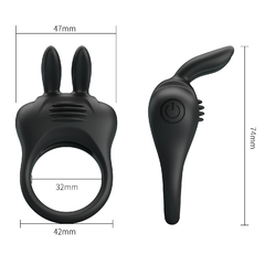 ANILLO VIBRADOR "DAVION" DE SILICONA 7,4X4,2CM. BI-210264 - comprar online