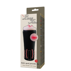 Imagen de MASTURBADOR MASCULINO "LOVE KISS" EN FORMA DE BOCA CON VIBRACION. BM-00900T31Z-1