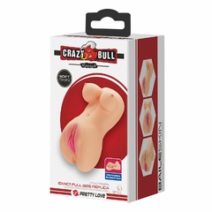 MASTURBADOR "HANNAH" MINI TORSO CON TETAS, ANO Y VAGINA TEXTURADOS 16,5X9,1CM. BM-009247N - eclipsia