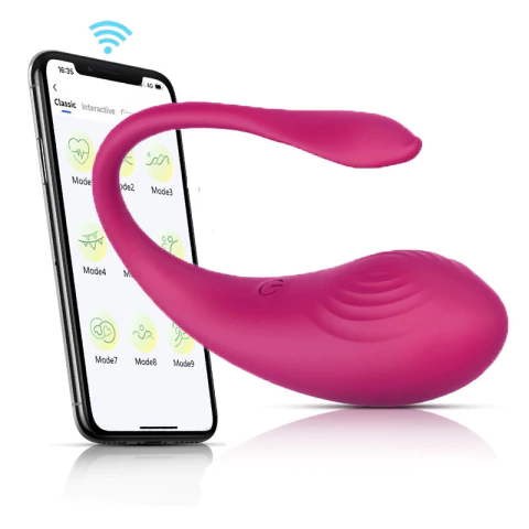 VIBRADOR USB EN "U" CON APP TIPO LOVENSE LUSH 8X3,5CM INSERTABLE. SY014