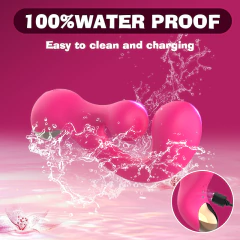 Imagen de VIBRADOR "SANI" USB DOBLE ESTIMULACION CON ROTACION EN CLITORIS 10 FUNCIONES. TJ25014