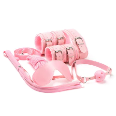 KIT BDSM ECOCUERO 7 PIEZAS CON PELUCHE INTERNO. 4112 - tienda online