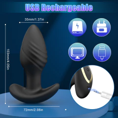 PLUG VIBRADOR SILICONA USB CON APP 10X3,5CM. SY094 - Eclipsia sex shop en Córdoba para toda Argentina