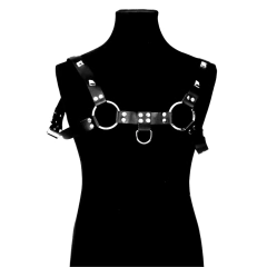 PECHERA DE CUERO REGULABLE PARA HOMBRE. KS22151