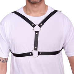 ARNES PECHERA MASCULINO DE CUERO Y TIRAS FINAS. KS22156