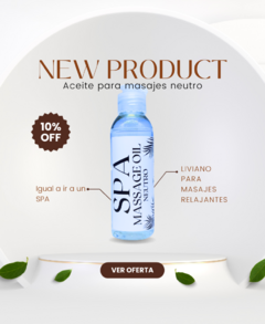 ACEITE "SPA" PARA MASAJES NEUTRO 80ML. QSPANEU