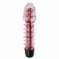 VIBRADOR TRANSP MUCHA TACHA 18X3CM. EIWL02007