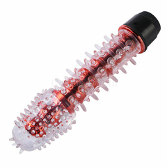 VIBRADOR TRANSP MUCHA TACHA 18X3CM. EIWL02007 - comprar online