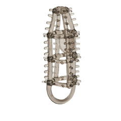 FUNDA PENEANA CALEXOTICS ABIERTA CON AGARRE DE TESTICULOS Y RELIEVES. SE-1609-25-2