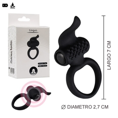 ANILLO VIBRADOR LINGUS CON ESTIMULADOR DE CLITORIS. SS-AD-30649