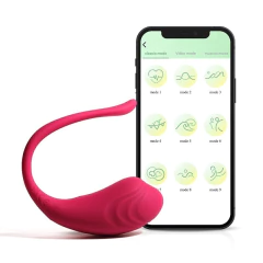 VIBRADOR EN "U" CON APP - RECARGABLE TIPO LOVENSE LUSH. SW3022