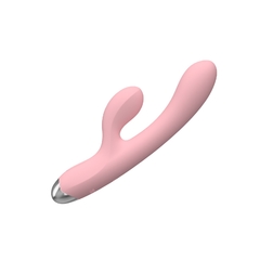 VIBRADOR DOBLE ESTIMULACION RECARGABLE CON ESTIMULADOR DE CLITORIS GRANDE 20X3CM. SW3012 - comprar online
