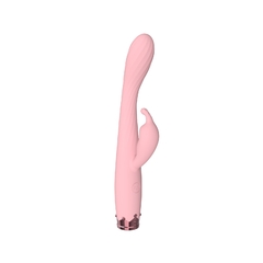 VIBRADOR DOBLE ESTIMULACION FINO - RECARGABLE 18X2CM. SW3018