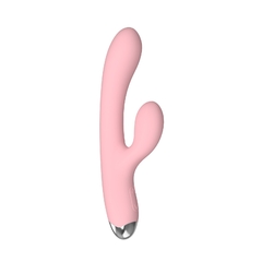 VIBRADOR DOBLE ESTIMULACION RECARGABLE CON ESTIMULADOR DE CLITORIS GRANDE 20X3CM. SW3012