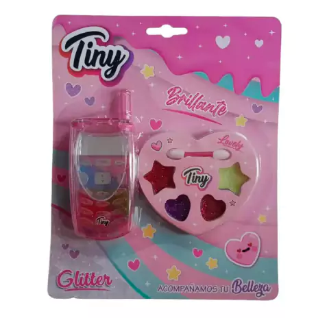SET DE MAQUILLAJE CON GLITTER TINY 3291