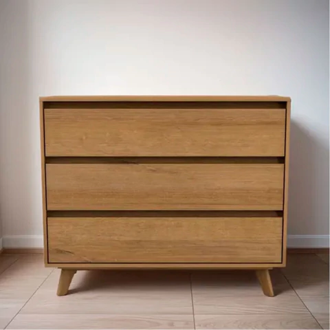 COMODA CON 3 CAJONES 100CM LINEA TOKIO - comprar online