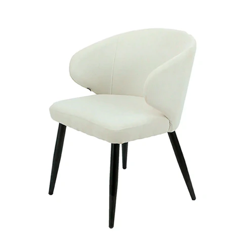 SILLA LUCERNA BEIGE BASE NEGRA