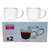 SET X2 JARRO MUG DE VIDRIO DOBLE PARED CON ASA 250ML - comprar online