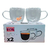 SET X2 JARRO MUG DE VIDRIO DOBLE PARED CON ASA 250ML en internet