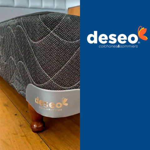 SOMMIER GENERICO DESEO GRIS 140X190 - comprar online