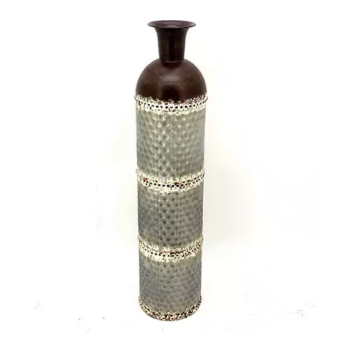 FLORERO DE METAL 19X81CM