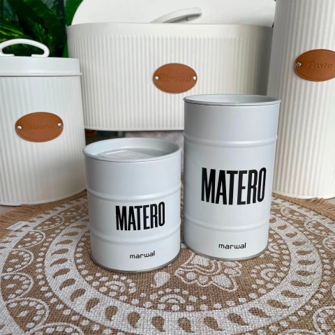 SET DE LATAS MATERO BLANCO - comprar online