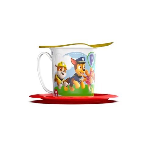 SET TAZA CON PLATO PAW PATROL - comprar online