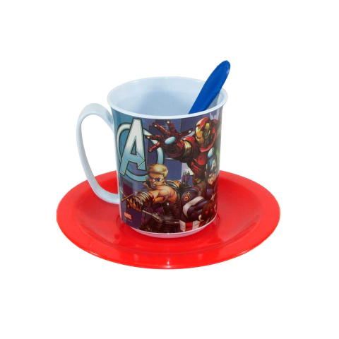 SET TAZA Y PLATO AVENGERS
