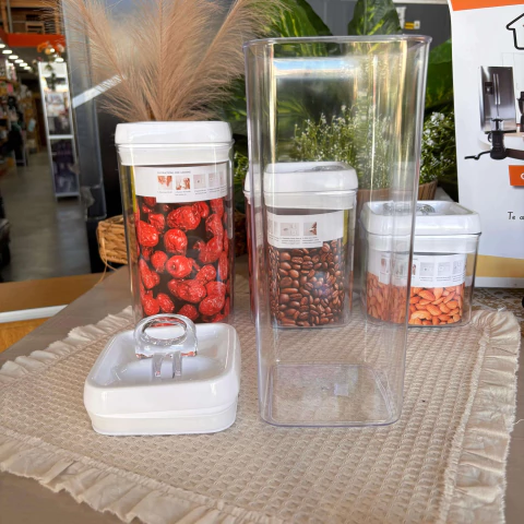 FRASCO HERMETICO CUADRADO ACRILICO 3.1L - comprar online