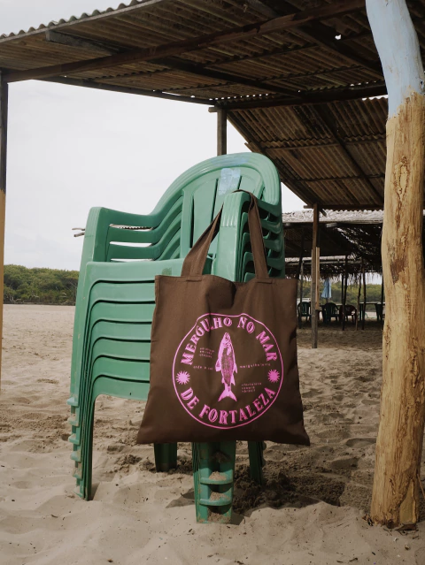 ECOBAG MERGULHO NO MAR MARROM