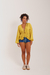 BLUSA BABADO COM MANGAS VERDE LIMA - comprar online
