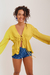 BLUSA BABADO COM MANGAS VERDE LIMA - loja online