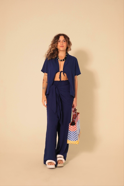 CALÇA DIA E NOITE AZUL MARINHO