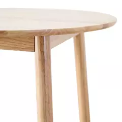 Mesa Bari 120 Diametro redonda en madera de Haya. - Maderas Design