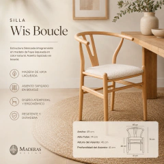 Silla Wis Bouclé, 20% OFF en efectivo.