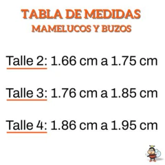 Buzo 3/4 LIVIANO talle 3 - comprar online