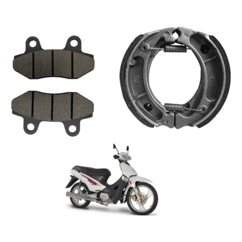 Kit Pastilla De Freno + Zapata Corven Energy 110 Cc Osaka
