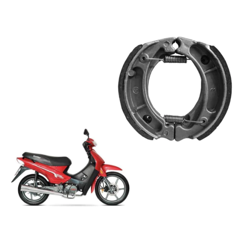 Zapata De Freno Keller Cronos 110mm Resorte Cruzado Oferta!!